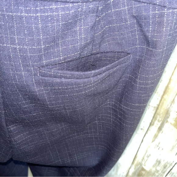 Ann Taylor Navy Pinstripe Straight Leg Pants - Picture 5 of 6